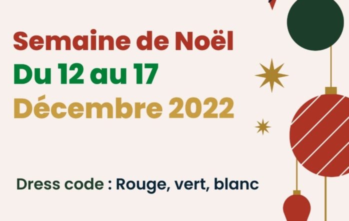 Du 12 au 17 décembre 2022 nous fêtons Noël !