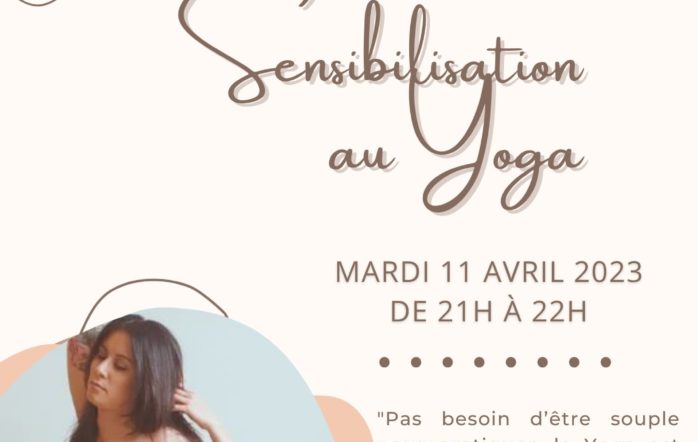 Nous avons le plaisir de vous offrir un cours de sensibilisation au Yoga le mardi 11 avril 2023 🤸‍♀️